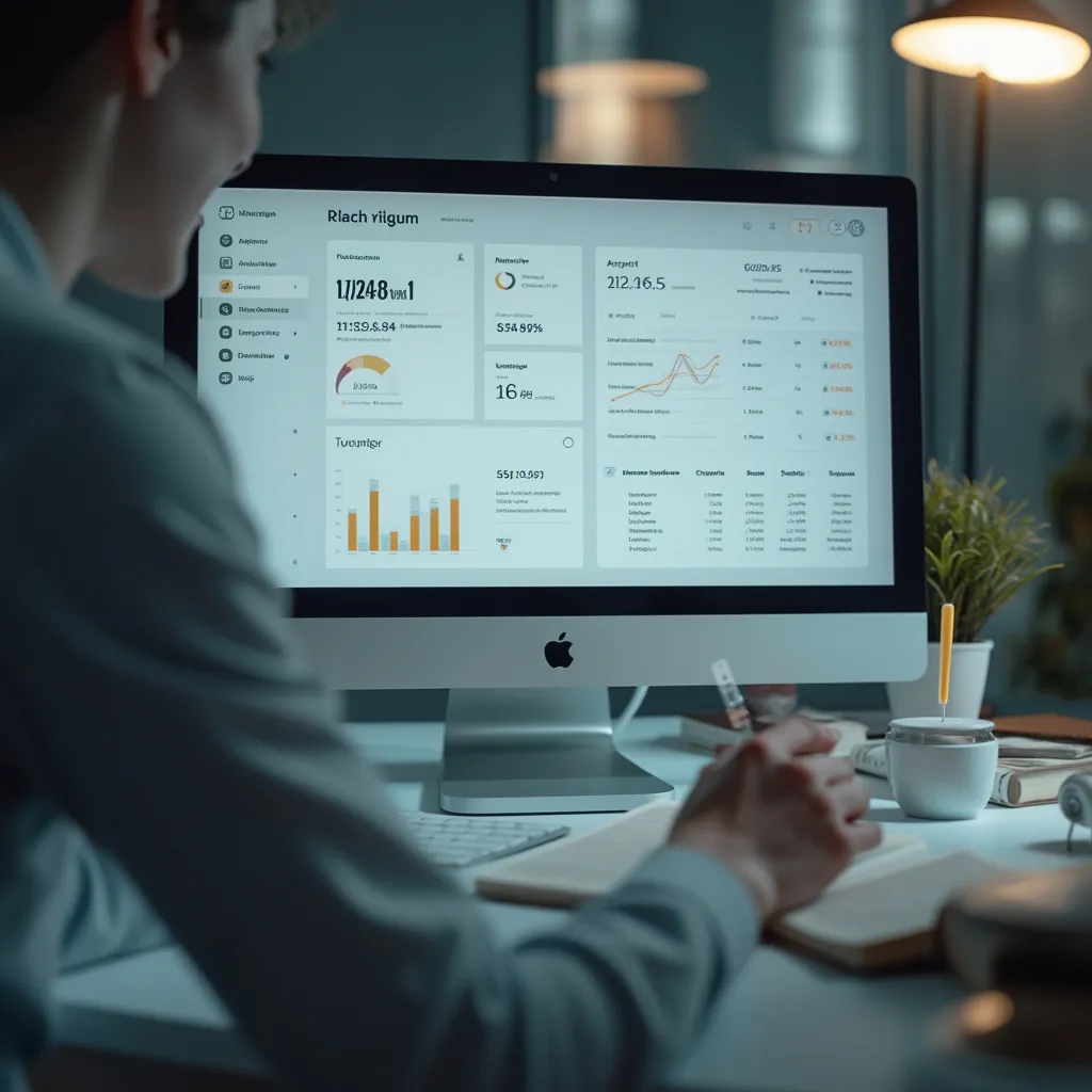 Abbildung eines Technologieteams bei der Arbeit mit Datenvisualisierungen